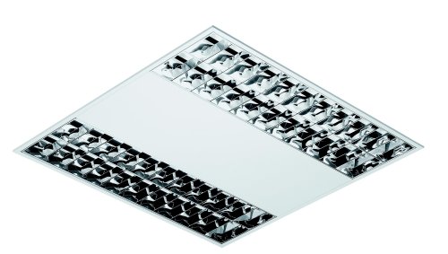 Intra 101 DP 4x24W T5 inbouwarmatuur hoogglans dubbel parabool reflector zonder snoer