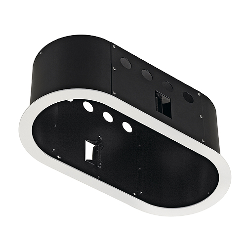 SLV Aixlight Pro II frame Flat lege plafond inbouwbehuizing max. plafonddikte 8-35mm laag rond wit mat 115611 312517