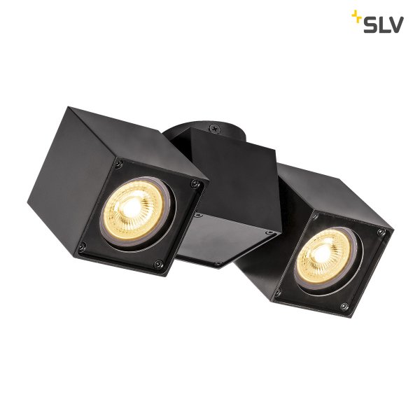SLV 1002215 Altra Dice Double zwart 2xGU10 max. 35W