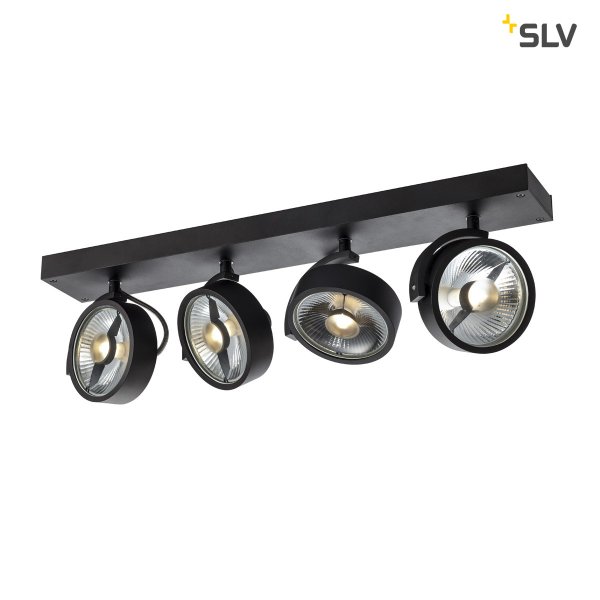 SLV 1002023 Kalu Quad wandlamp 4xES111 max. 75W zwart