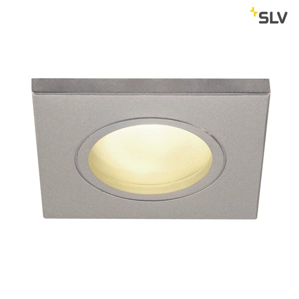 SLV 1001171 Dolix Out Square GU10 downlight max. 35W IP44 zilver