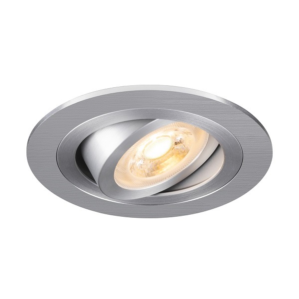 SLV 1007376 New Tria 75 DL inbouwspot rond kantelbaar GU10 10W aluminium