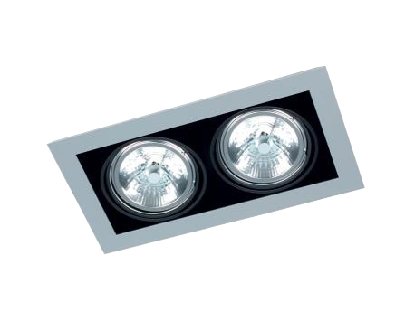 Orbit BB4613_24 grijs zwart 2xCDM-T 70W reflector 24°