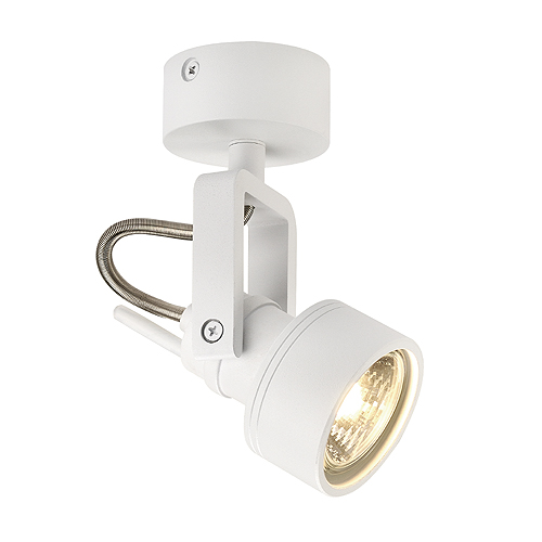 SLV 147551 Inda GU10 ES50 50W wand- en plafond opbouwarmatuur wit mat