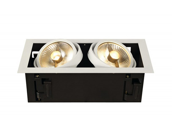 SLV 115551 Kadux 2 ES111 GU10 plafond inbouwarmatuur wit mat