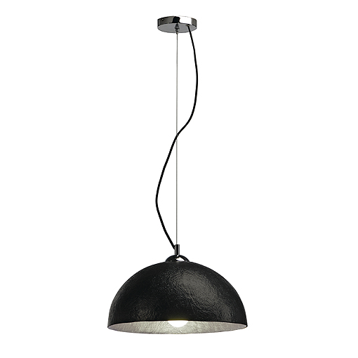 SLV Forchini PD-2 E27 40W pendelarmatuur rond zwart/goud 155510 309420