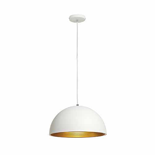 SLV 155911 Forchini M 40 E27 pendelarmatuur E27 40W met stofkabel wit/goud911