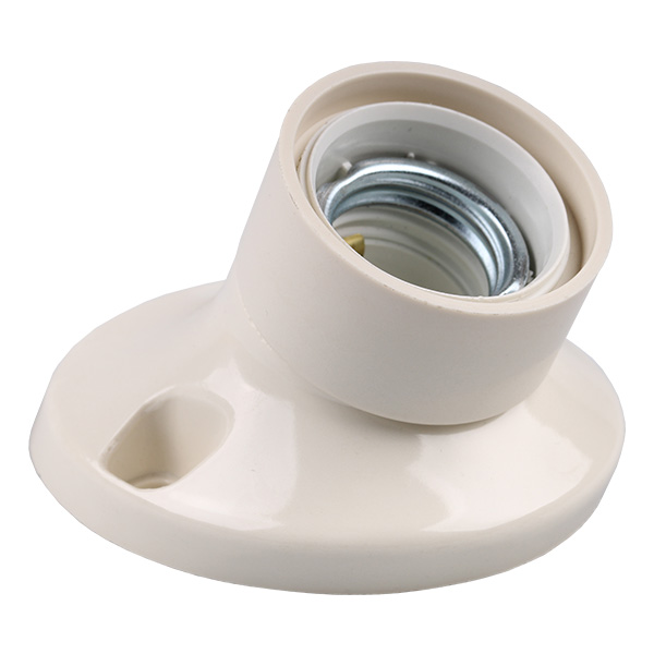 Corodex toneelfitting E27 schuin wit 538