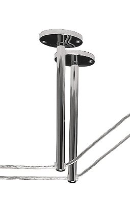 SLV 186342 spankabel plafond afstandhouder 16cm per 2 chroom