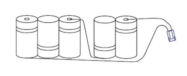 Blessing accu 2+3 CGT SBS 6V 1,5Ah naast elkaar 015-005-005