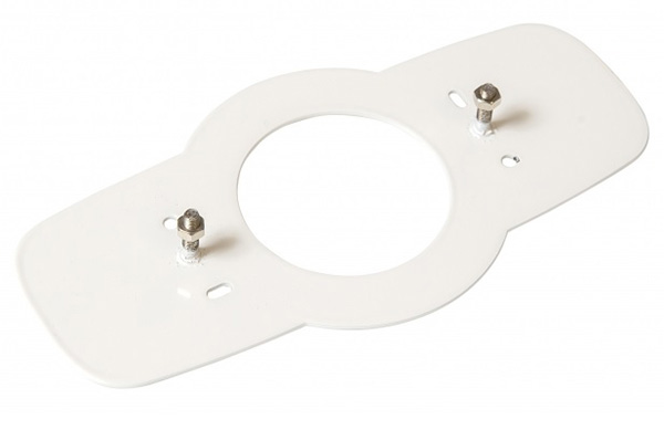 HBI 200PL montageplaat voor Polaris II armaturen wit RAL9010 voor op inbouwdoos