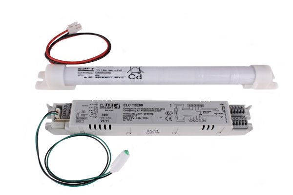 TCI 123004/158 EM5 T5/8ME 1-58 noodunit met 4,8V 4,0Ah accu en LED