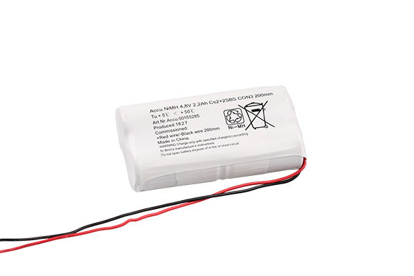 BYD NiMH accu 4,8V 2,2Ah double stick voor Zumtobel met connector 332 (3 ZRNC)