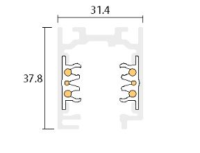 Onetrack by Eutrac 575 2 1103 3 3fase spanningsrail opbouw Dali grijs 3m