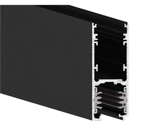 Onetrack by Eutrac 9000-3/B-H 3fase spanningsrail opbouw hoog Dali zwart 3m