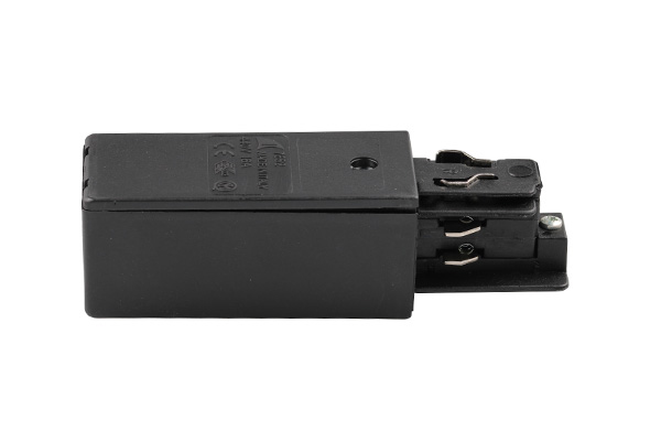 Ivela 3f vierkant voeding aarde rechts zwart