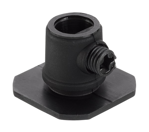 Nordic Global GA 510-2 inzetplaatje met trekontlasting voor 3f railadaptor en GB67 1f adaptor zwart