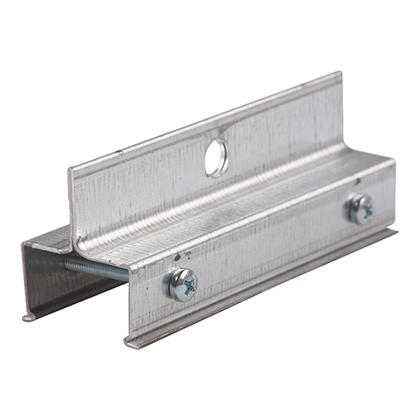 Eutrac 98-672-0 clip voor ketting voor 3f spanningsrail lang model staal