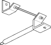 Nordic Global SKB 23-1 muursteun alu