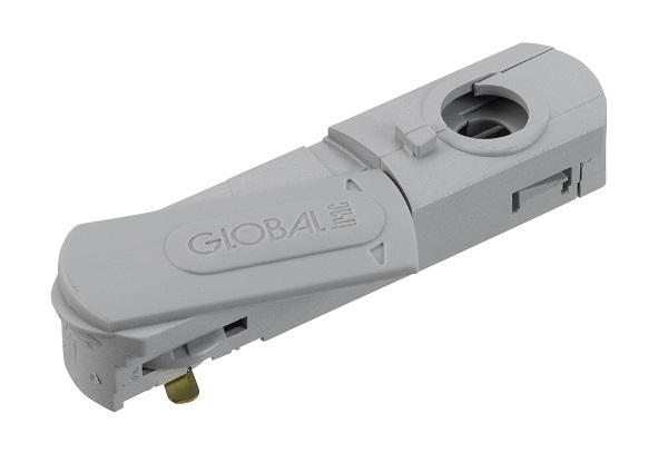 Nordic Global Base GB 66-1 1f railadaptor grijs insnij met GA57 nippel toepassen