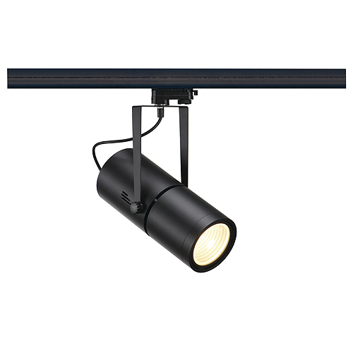 SLV Euro Spot CDM-T 50W G12 60° 3 fase rail armatuur elektronisch voorschakelapparaat (EVSA) zwart 153840 312991
