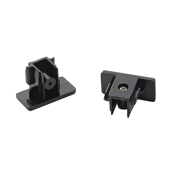 SLV 143130 1 fase opbouw spanningsrail eindkappen per 2 zwart