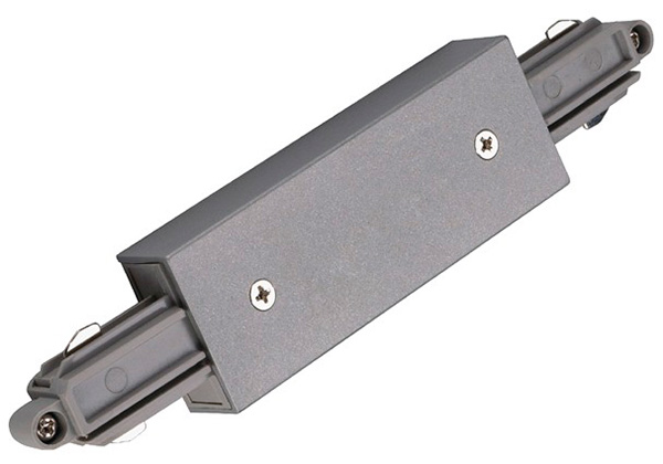 SLV 143102 1 fase opbouw spanningsrail middenvoeding zilvergrijs