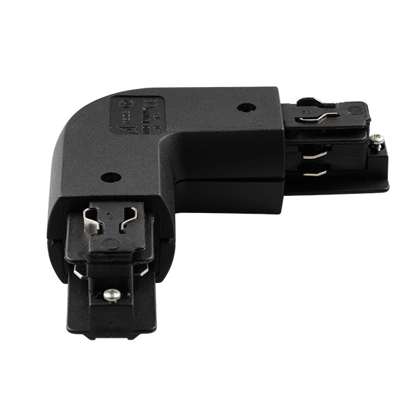 Ivela 7605-11-W30 3f rond hoekstuk aarde buiten zwart