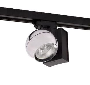 Orbit railspot Small Cup 50W MR16 chroom/zwart.
Armatuur met elektronische transformator voor halogeenlamp of LED lamp met universele 3f railadaptor voor 3 fase spanningsrail. Levering zonder lichtbron.