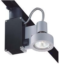 Stylas One MR16 trafo 3f railadaptor zwart/aluminium