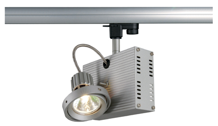 SLV Tec I MR16 G5.3 50W 3 fase rail armatuur zilvergrijs 153032 309594