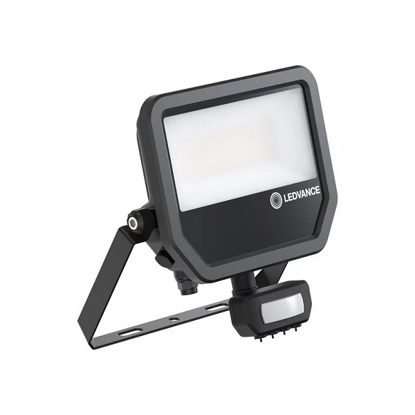 Ledvance LED Floodlight 41W 27W 830 3000K met bewegingsmelder en schemerschakelaar zwart IP65