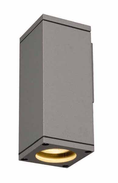 SLV 229524 Theo Wall Out 1x 35W max GU10 zilvergrijs