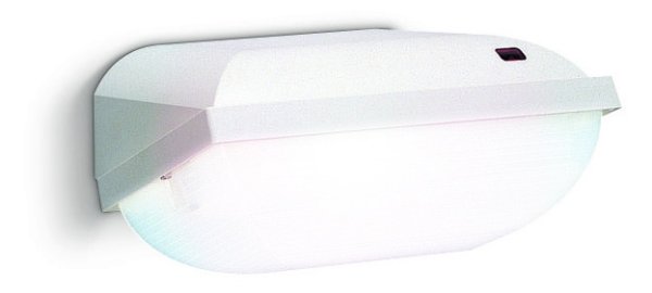 Philips BWC110 LED 9W 830 IP54 beveiligingsarmatuur wit met schemerschakelaar