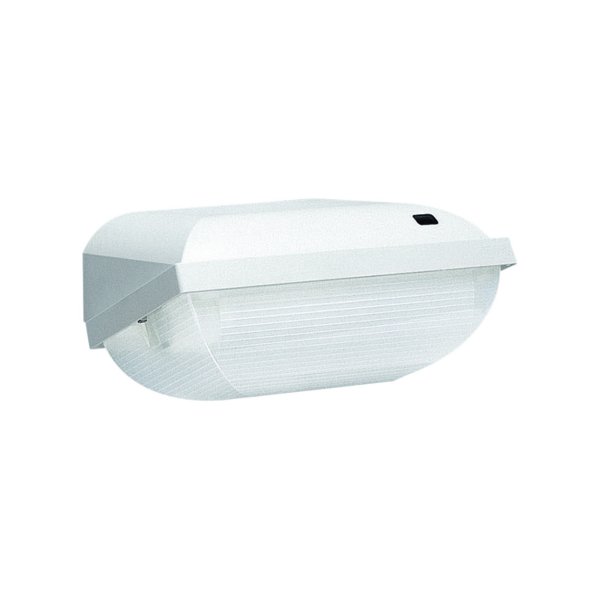 Philips FWC 110 KP beveiligingsarmatuur wit met PL-S 9W 827 4 pins lamp + schemerschakelaar