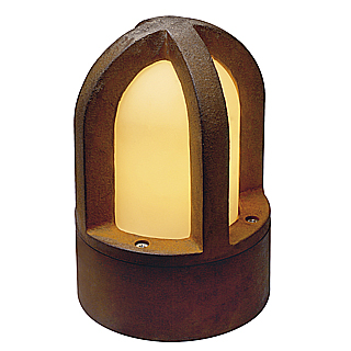 SLV 229430 Rusty Cone E14 spaarlamp bolder armatuur IP55 elk armatuur is uniek  geroest ijzer