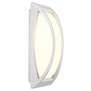 SLV 230444 Meridian II E27 25W wand- en plafond opbouwarmatuur IP54 zilvergrijs