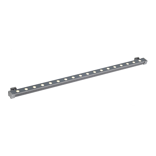 SLV 229482 Galen LED strip 18x1W 24V DC 3000K warmwit opbouwarmatuur IP65 aansluitsnoer 1,5m zilvergrijs
