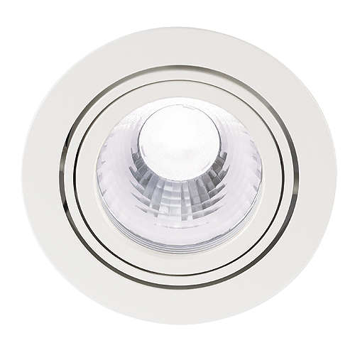 SLV New Tria LED Disk Philips 15,2W 4000K 35° met Philips Fortimo LED module plafond inbouwarmatuur rond wit mat 113561 312904. Maximale plafonddikte 20mm