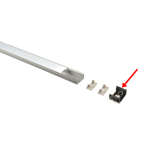 Alupro Curve LED bevestigingsclip voor 8mm en 15mm