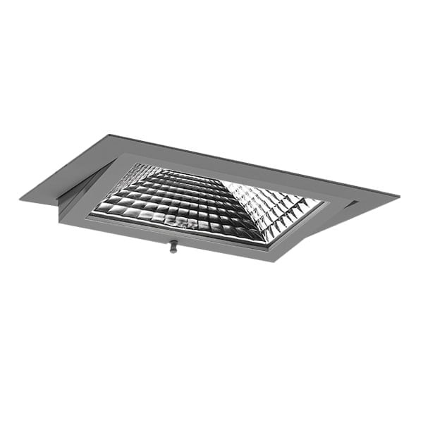 Nanna L LED inbouwarmatuur 38,5W 2300K bakkerij Gold+ module grijs