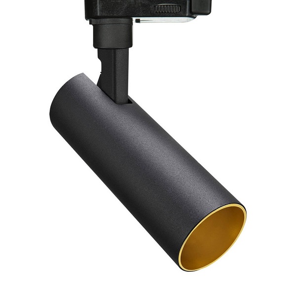 Meteora LED 3 fase railspot 15W 927 2700K 3f 40° zwart goud dimbaar