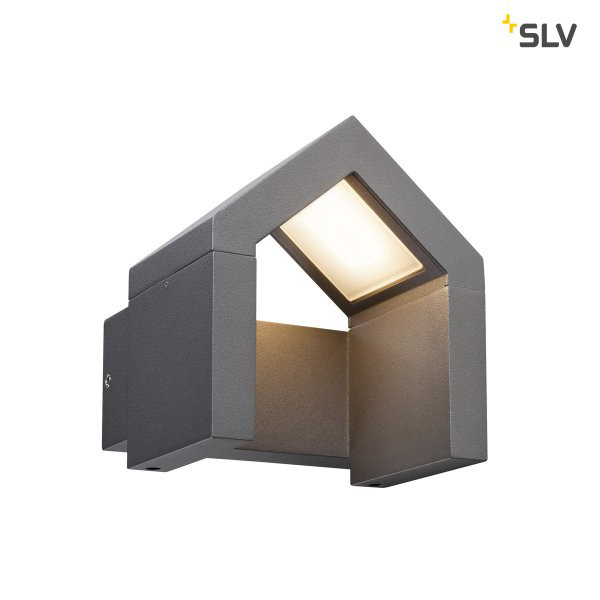 SLV 1000797 Rascali wandlamp LED 3000K IP54 antraciet