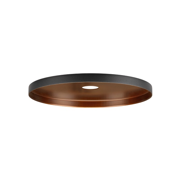 SLV 1007547 Lalu Plate 22 lampenkap zwart/antiek brons