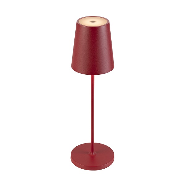 SLV 1007694 Vinolina Two LED tafellamp 2W 822 827 830 2200K 2700K 3000K met accu en laadstation IP65 rood