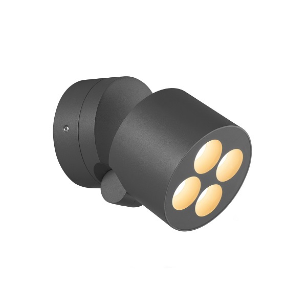 SLV 1007511 R-Cube LED wand- en plafond opbouwarmatuur 15W 827 830 2700K 3000K dimbaar IP65 antraciet