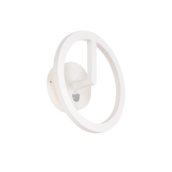 SLV 1007917 Q-Ring WL sensor LED wand opbouwarmatuur sensor 10W 830 3000K wit niet dimbaar