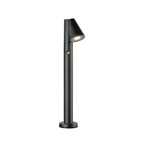 SLV 1008014 T-Tube 70 Pole Single sensor LED bolderarmatuur sensor 1xGU10 51mm 10W zwart