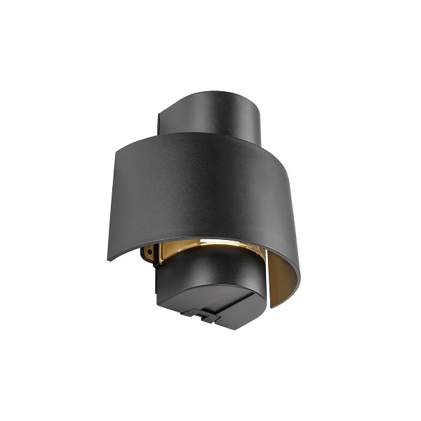 SLV 1008197 Photoni Cyl WL LED wand opbouwarmatuur 1xE27 13W zwart