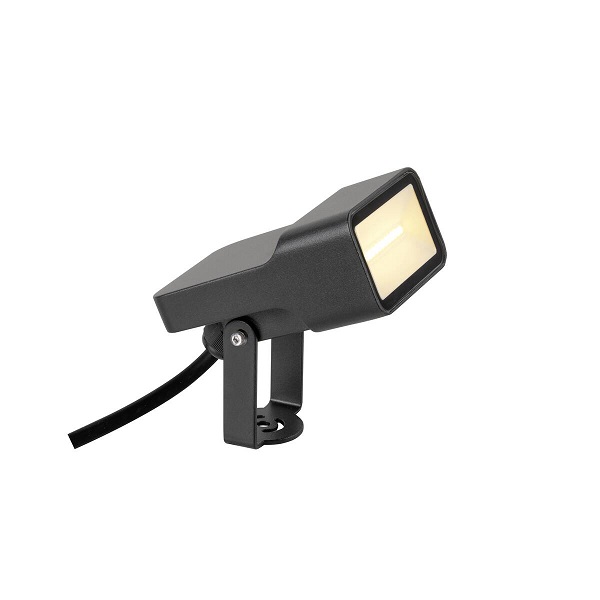 SLV 1008479 Syna Wide SP LED vloer opbouwspot kantelbaar 5,5W 830 3000K zwart 150° niet dimbaar